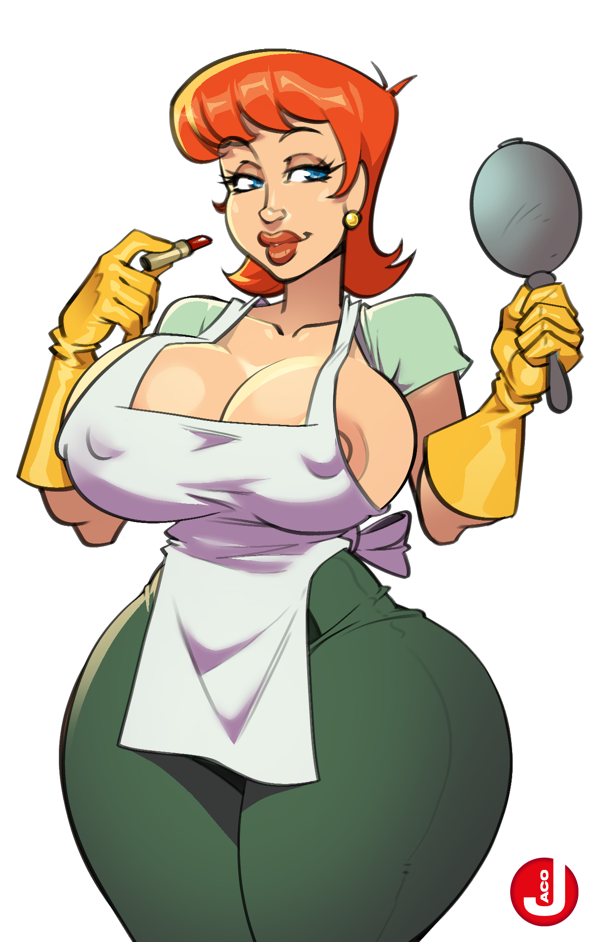 1girls, ass, barely contained breasts, big ass, big breasts, big lips, breasts, bust, busty, cartoon network, chest, curvaceous, curvy, curvy figure, dexter's laboratory, dexter's mom, fat ass mommy, female, female focus, gloves, hips, hourglass figure, housewife, huge ass, huge breasts, iacolare, jacogram, large ass, large breasts, latex, latex gloves, legs, light skin, light-skinned female, lips, mature, mature female, milf, red head, redhead, slim waist, thick, thick hips, thick legs, thick lips, thick thighs, thighs, voluptuous, voluptuous female, waist, wide hips, yellow gloves