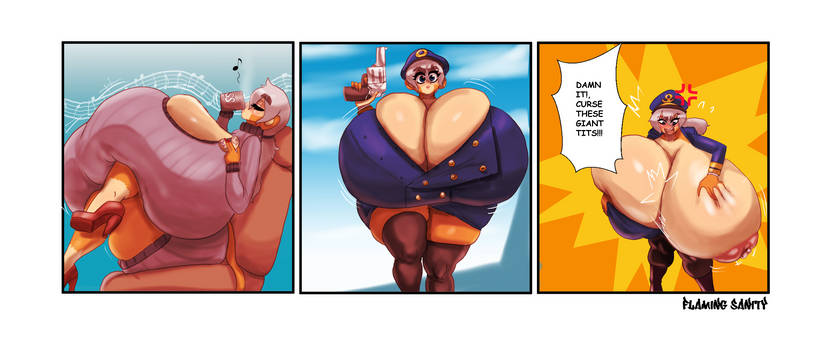 admiral_brickell angry big_breasts bloons_tower_defense breasts breasts_bigger_than_head female flamingsanity gigantic_breasts huge_breasts hyper_breasts large_breasts massive_breasts monkey monkey_girl primate white_hair