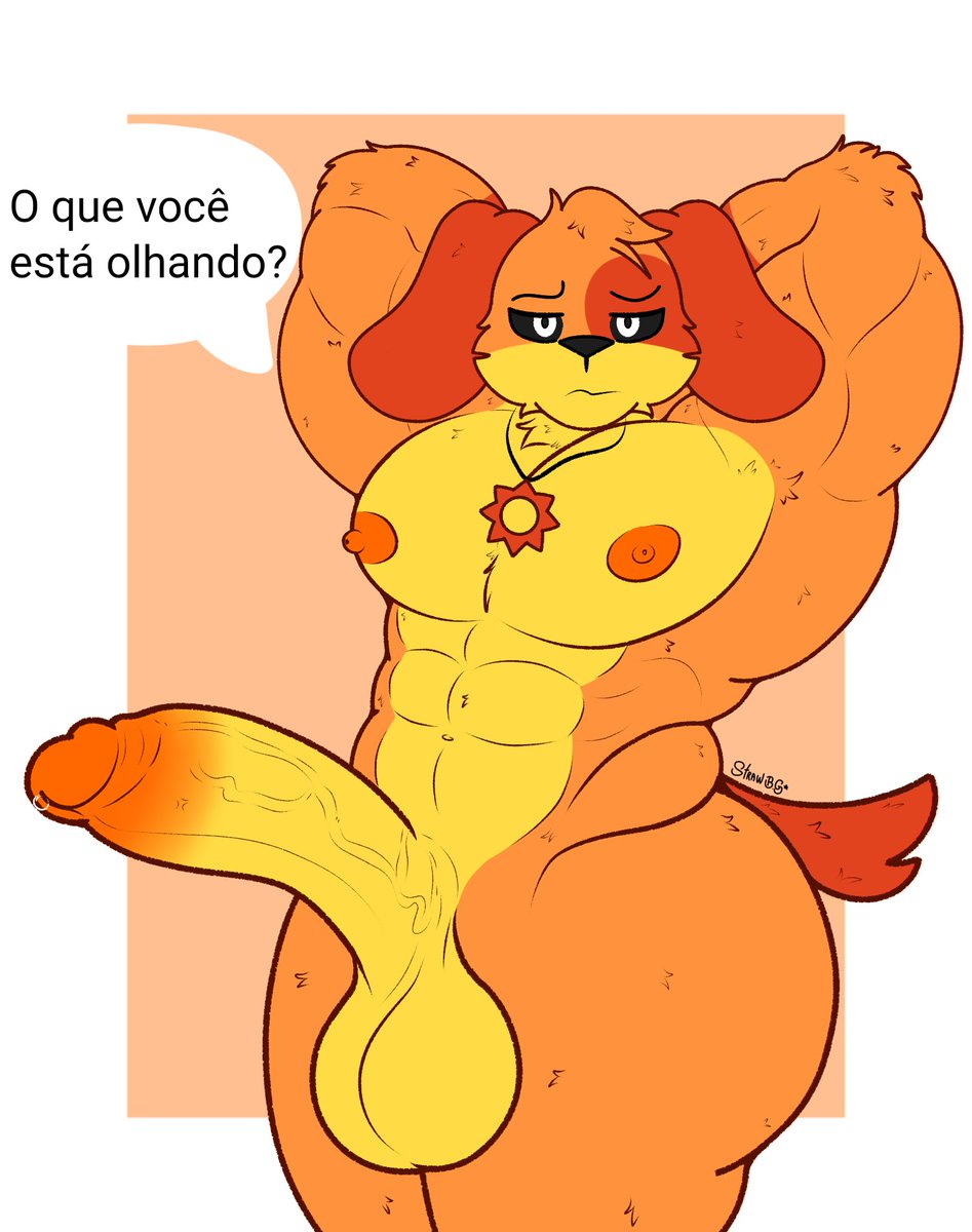 1boy, 1boys, 1male, 2024, 2024s, 2d, 2d (artwork), 2d artwork, absurd res, absurdres, anthro, anthro male, anthro only, anthrofied, ass, balls, big ass, big butt, black eyes, black nose, black sclera, canid, canine, canis, cock, collar, collar only, colored, critters (poppy playtime), crossed arms, digital art, digital drawing, digital drawing (artwork), digital media, digital media (artwork), digital painting, digital painting (artwork), dog boy, dog ears, dog humanoid, dog tail, dogboy, dogday, dogday (poppy playtime), doggy, domestic dog, eyebrows, feet, floppy ears, fur, furry, furry male, furry only, grey background, huge ass, huge butt, jewelry, large ass, large butt, male, male anthro, male focus, male only, mammal, mob entertainment, mob games, necklace, no humans, open mouth, orange body, orange collar, orange ears, orange fur, orange tail, pendant, penis, poppy playtime, poppy playtime (chapter 3), pupils, simple background, smiling critters, solo, solo focus, solo male, standing, strawberrygoshi, sun necklace, sun pendant, sun symbol, symbol on ass, symbol on butt, tagme, tail, testicles, thick, thick ass, thick butt, thick thighs, thighs, tongue, video games, white eyes, white pupils