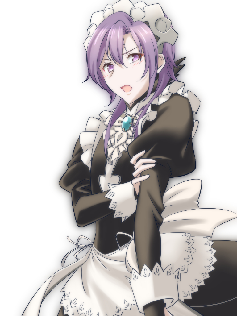 1boy alternate_costume blush cosplay felicia_(fire_emblem)_(cosplay) femboy fire_emblem fire_emblem_echoes:_shadows_of_valentia kakiko210 leon_(fire_emblem) maid maid_headdress maid_uniform male male_only nintendo trap