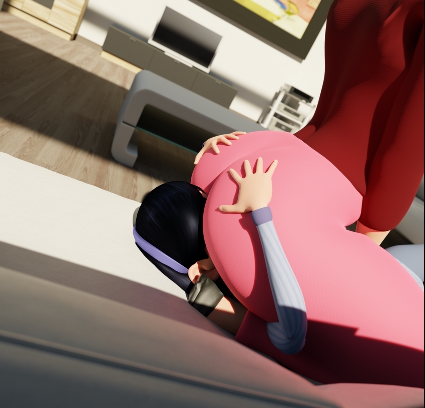 1milf, 3d, ass, clothed, clothing, curvaceous, curvy, curvy body, curvy female, curvy figure, disney, elastigirl, facesitting, female, helen parr, incest, lesbian, lesbian sex, mother and daughter, pants, pixar, skinnydipper69, smooth skin, the incredibles, violet parr, yuri