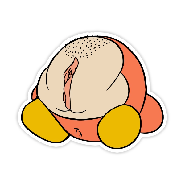 anonymous_artist anus body_horror cursed faceless_character female genitals kirby_(series) meme nintendo not_furry orange_body pubes pussy pussy_face simple_background sitting solo stubble super_cursed video_games waddle_dee waddling_head white_background yellow_shoes