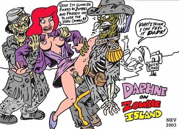 daphne_blake female hanna-barbera human male nev nipples penis pussy rape restrained scooby-doo sex straight tagme zombie