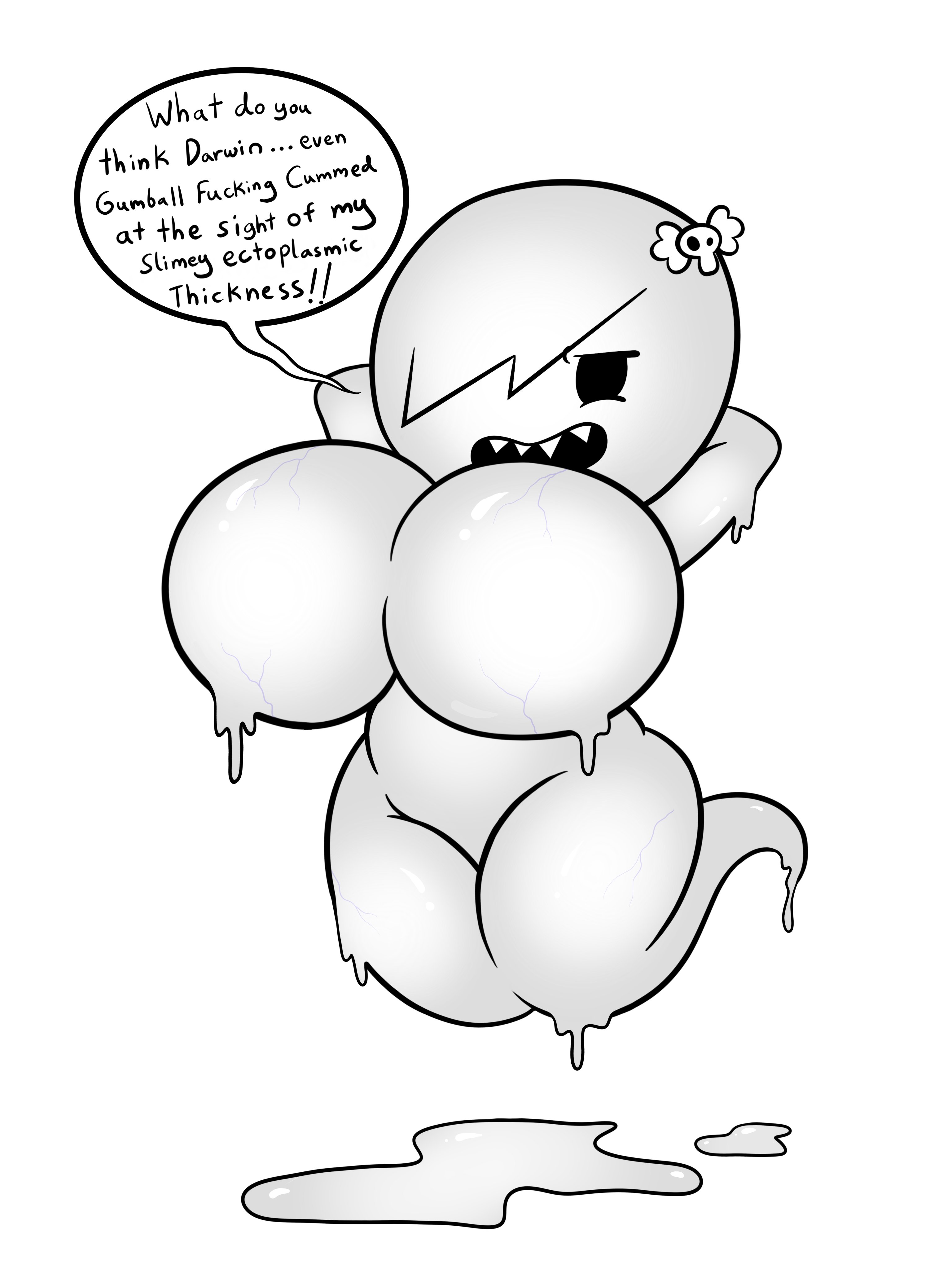 1girls, carrie krueger, english text, female, female only, ghost, ghost girl, solo, tagme, text, the amazing world of gumball