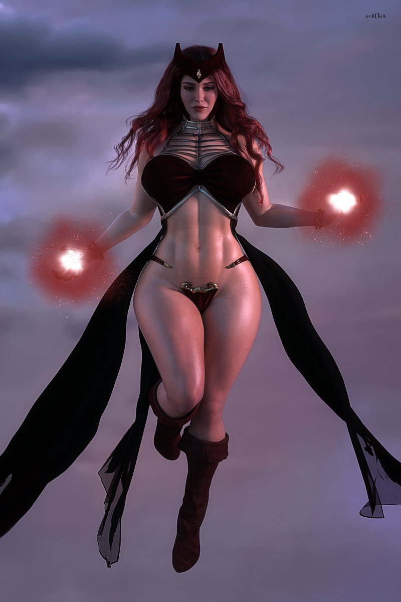 1girls, 3d, 3d (artwork), ass, athletic, athletic female, avengers, big ass, big breasts, big butt, blue eyes, boots, breasts, busty, cga3d, curvy, daz studio, daz3d, elizabeth olsen, erotichris, excited, female, female only, hourglass figure, huge breasts, large breasts, lingerie, marvel, marvel comics, red hair, redhead, scarlet witch, seductive, seductive look, sensual, solo, thick, thick ass, thick thighs, thong, wanda maximoff, wide hips