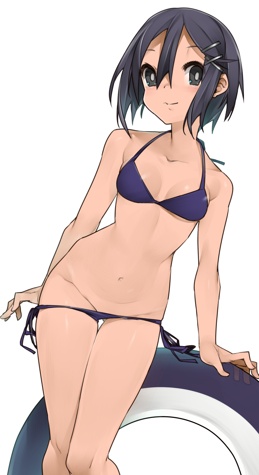 alternate_version_available asagi_asagiri beach bikini bikini_bottom bikini_top breasts disgaea kochiya_(gothope) makai_wars nippon_ichi_software no_background undressing