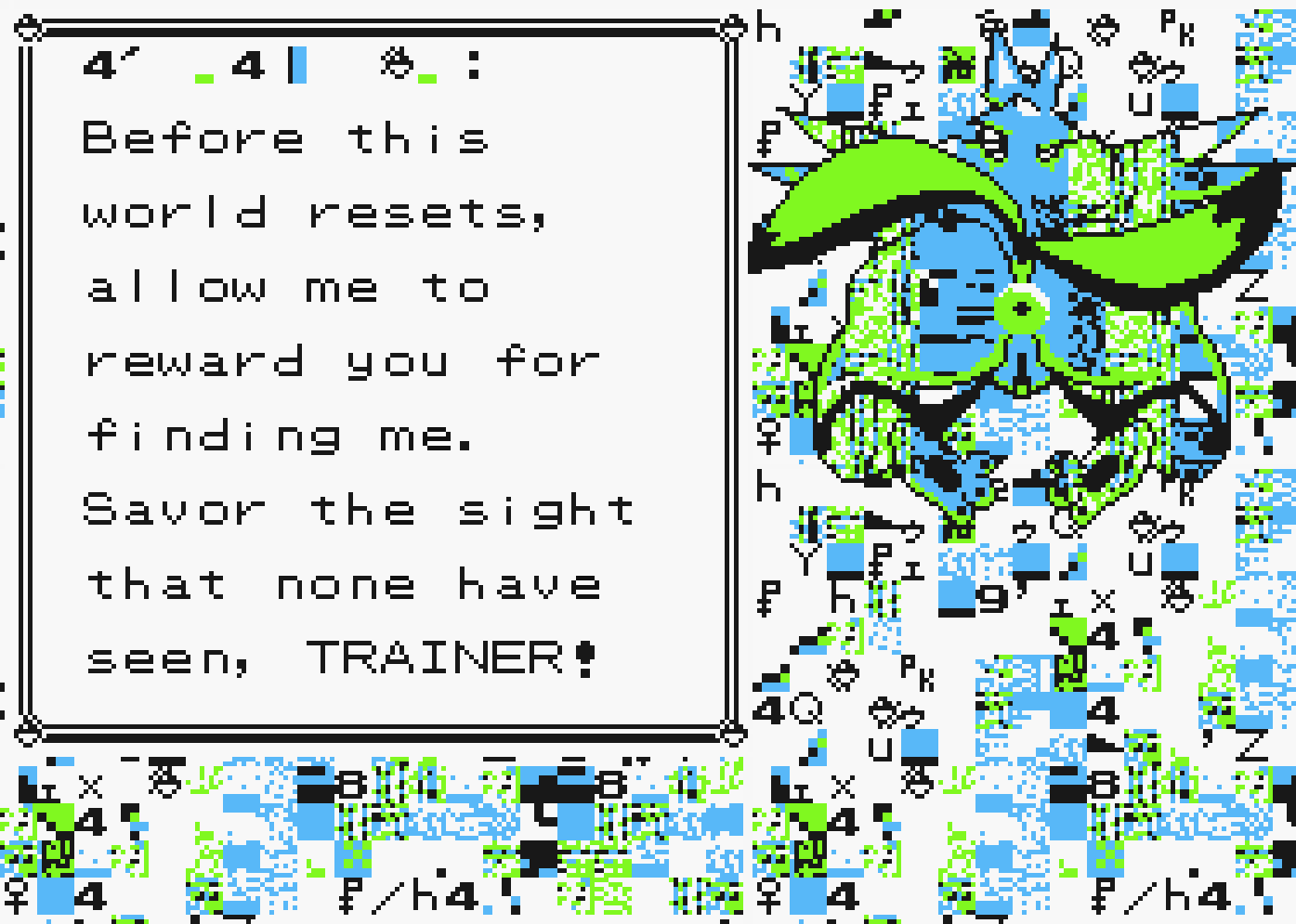 4_4_(pokemon) anthro anus ass bent_over big_butt canid canine clitoris digital_creature digital_media_(artwork) donut_anus empty_eyes english_text female fox generation_1_pokemon genitals glitch glitch_creature glitch_pokemon green_anus green_clitoris green_tail hybrid large_female looking_back mammal mr.bootylover multi_tail nintendo pawpads pixel_(artwork) pokemon pokemon_(species) puffy_anus pussy solo story story_in_description tail text wings