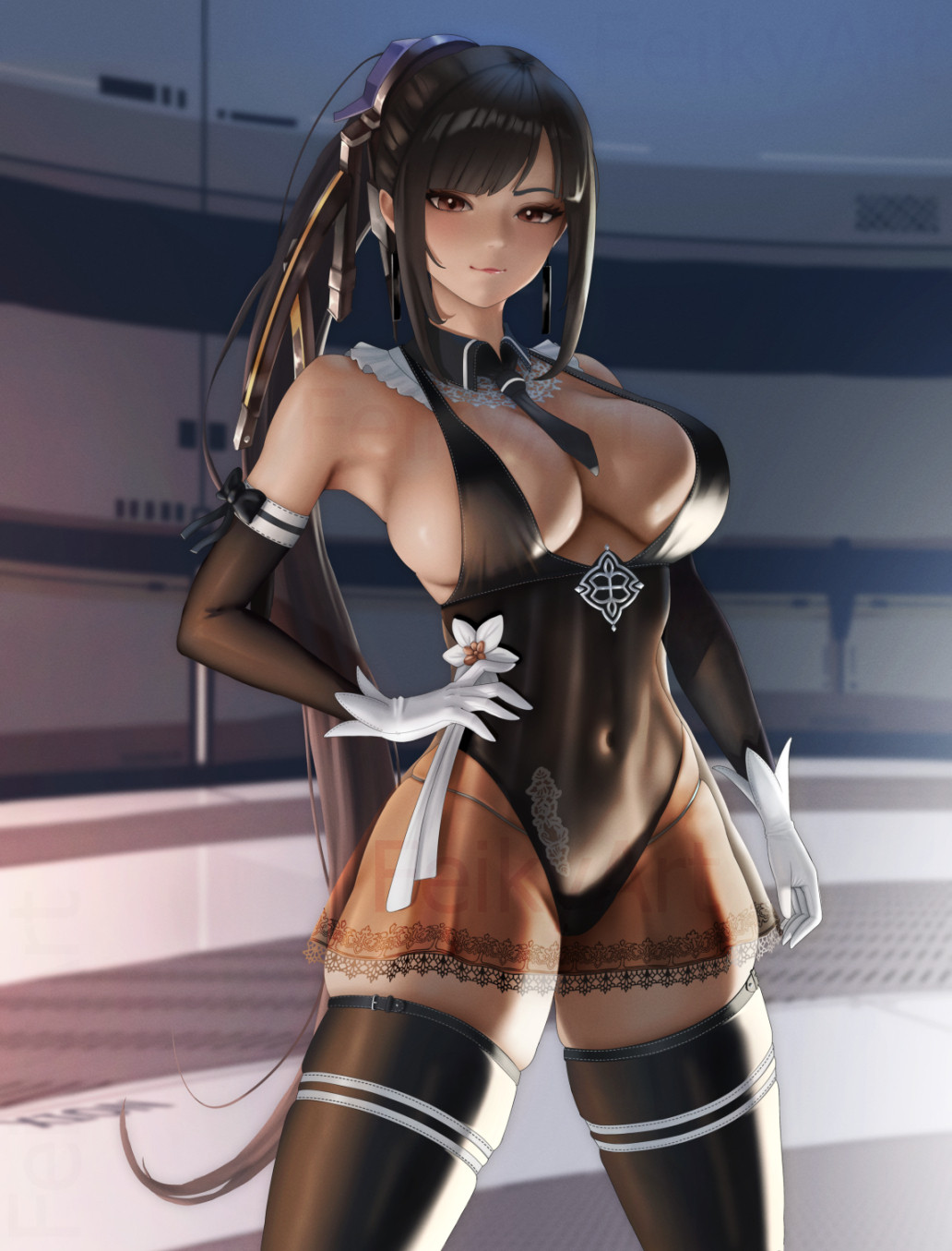 big breasts, breasts, cosplay, curvy figure, eve (stellar blade), feikyart, female, stellar blade, tagme