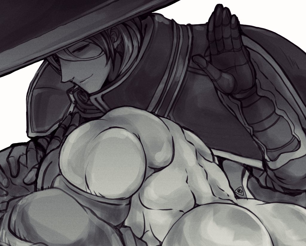 1boy 1girls back_muscles big_ass bondrewd bubble_butt clothed_female_nude_male female femdom helmet made_in_abyss male malesub mask masked masked_male mob_face monochrome morishi_o_sakana muscular_male ozen smile spanking