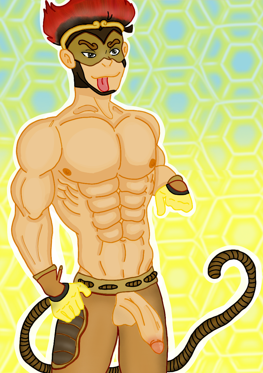 abs danifcgr gay king_monkey le_chiên_kim male male_only miraculous_ladybug nude_male penis_out red_hair self_upload shirtless tagme