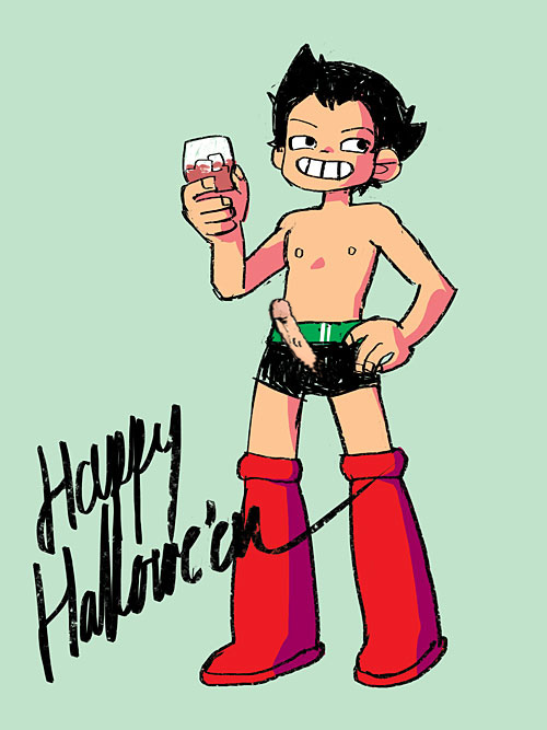 astro_boy cosplay halloween male_only penis_through_fly penis_through_underwear radiomaru scott_pilgrim tagme wallace_wells