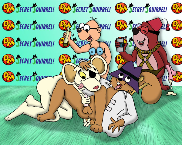 crossover danger_mouse mole_(animal) morocco_mole penfold secret_squirrel secret_squirrel_show yaoi