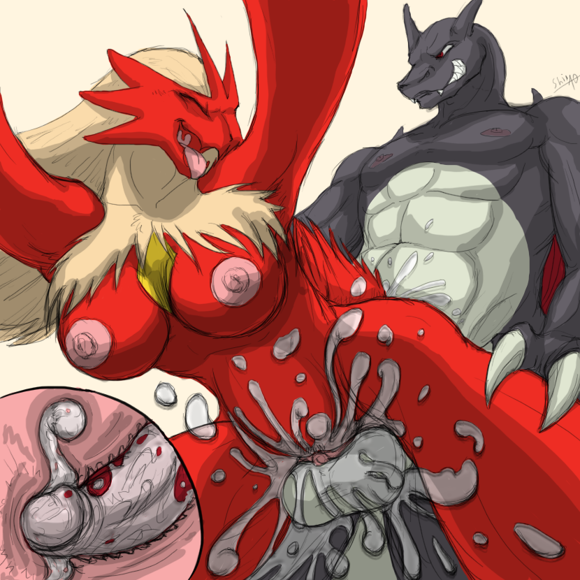 abs blaziken breasts charizard color cum cum_in_pussy cum_inside female insertion interspecies male nintendo nipples nude penis pokemon pokemon_(species) sex shiny_charizard shiny_pokemon straight tagme tongue tongue_out vulva x-ray yellowpower