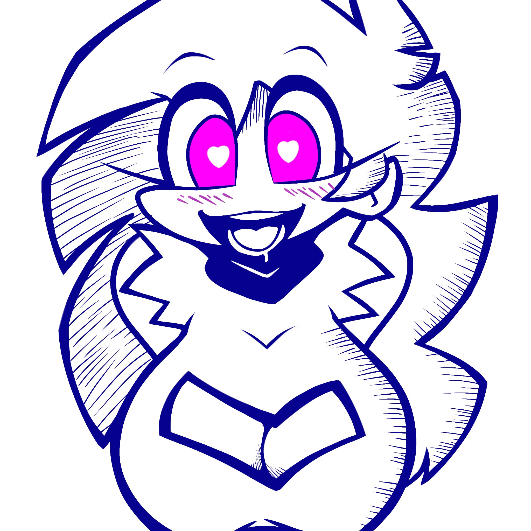 1girls, blue and white, blush, boob window, breasts, cleavage, cleavage cutout, drooling, female, female only, friday night funkin, heart-shaped pupils, large breasts, long hair, looking at viewer, marblemaple5, open mouth, purple eyes, skirt, skyblue, skyblue (friday night funkin), skyverse, tagme, tongue, wide eyed