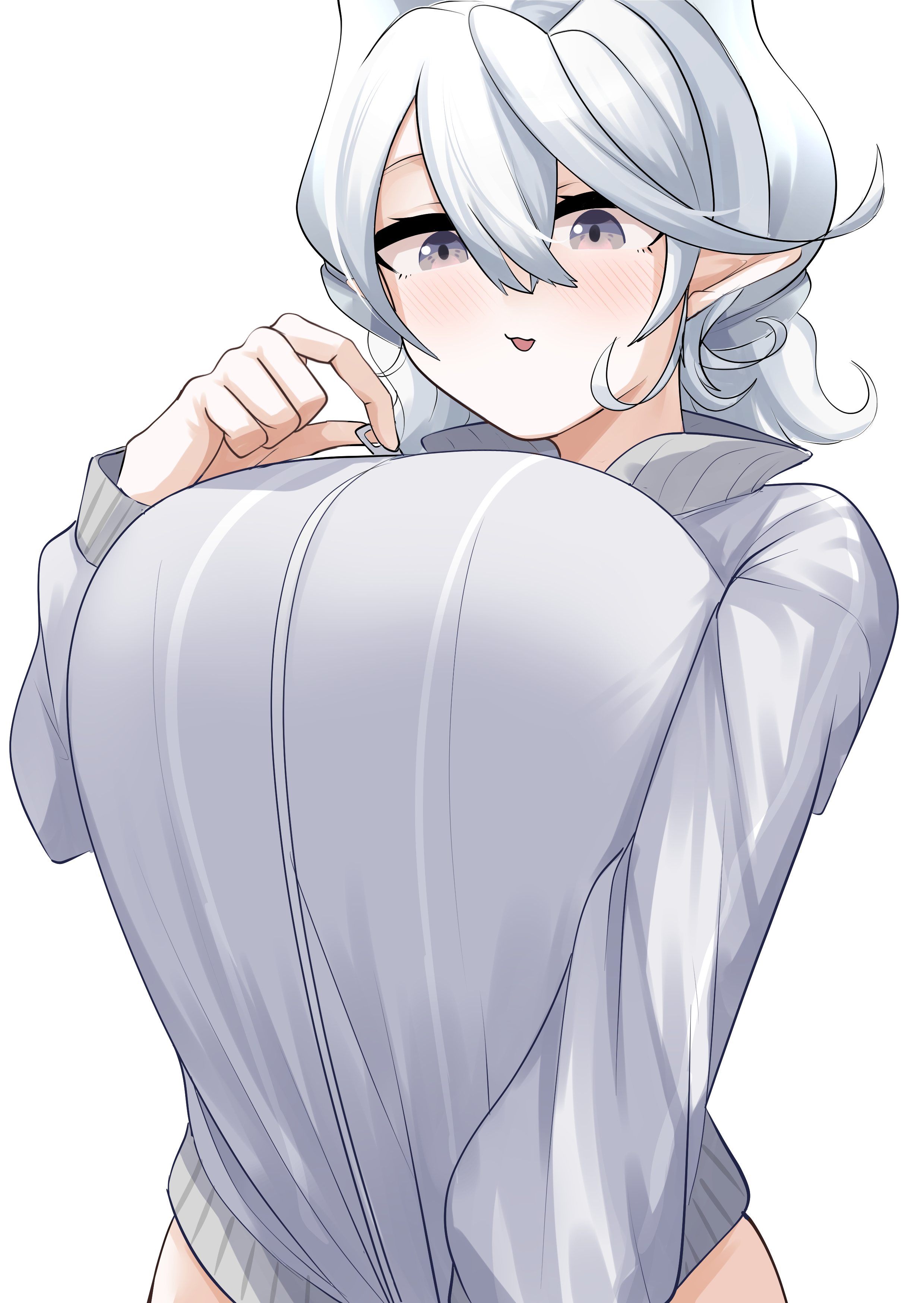 1girls, absurdres, actancyaga, alternate breast size (larger), beautiful, big breasts, blush, breasts, cute, demon, demon girl, demon horns, female, female only, grey eyes, highres, huge breasts, jacket, jersey, konami, labrynth of the silver castle, lady labrynth of the silver castle, looking at viewer, lovely labrynth of the silver castle, princess, queen, safe, safe for work, silver eyes, smile, solo, track jacket, twintails, white hair, woman, young, yu-gi-oh!