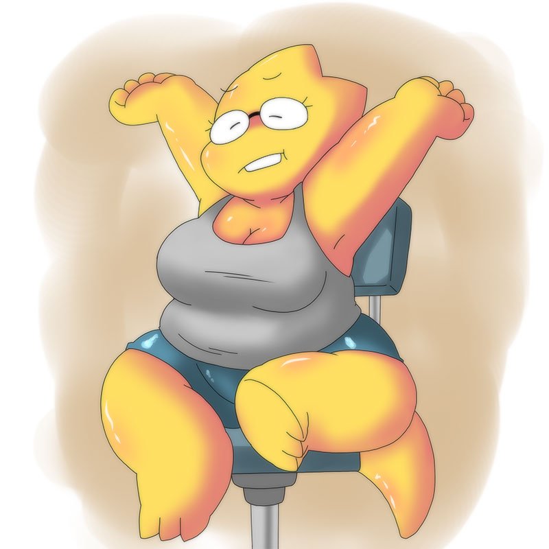 1girls 2d alphys alpi anthro aruput aruput_ut big_breasts chubby female female_only fully_clothed glasses humanoid lizard_girl lizard_humanoid monster monster_girl solo tagme thick_thighs undertale undertale_(series) yellow_body