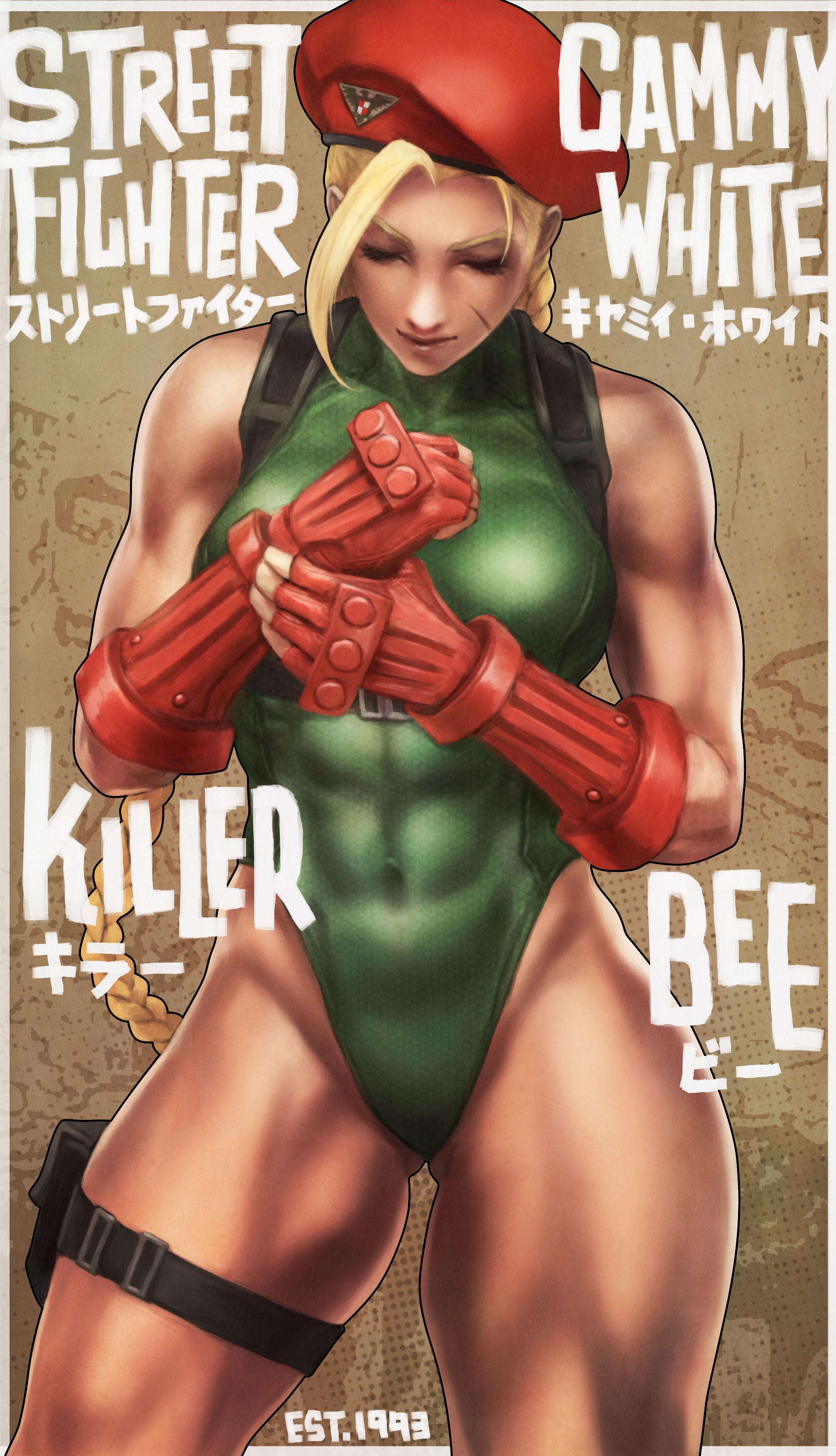 blonde hair, cammy white, capcom, female, monorirogue, street fighter, thunder thighs