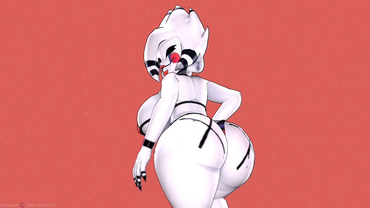 3d ass ass_focus bikini breasts cally3d clazzey cryptiacurves fazclaire's_nightclub female female_only five_nights_at_freddy's five_nights_at_freddy's_2 fnaf fredina's_nightclub hands_on_hips ironwolf marie_(cally3d) marie_(cryptia) marionette_(fnaf) pov puppet_(cally3d) puppet_(fnaf) scottgames simple_background smiling_at_viewer smug thick_thighs thighs