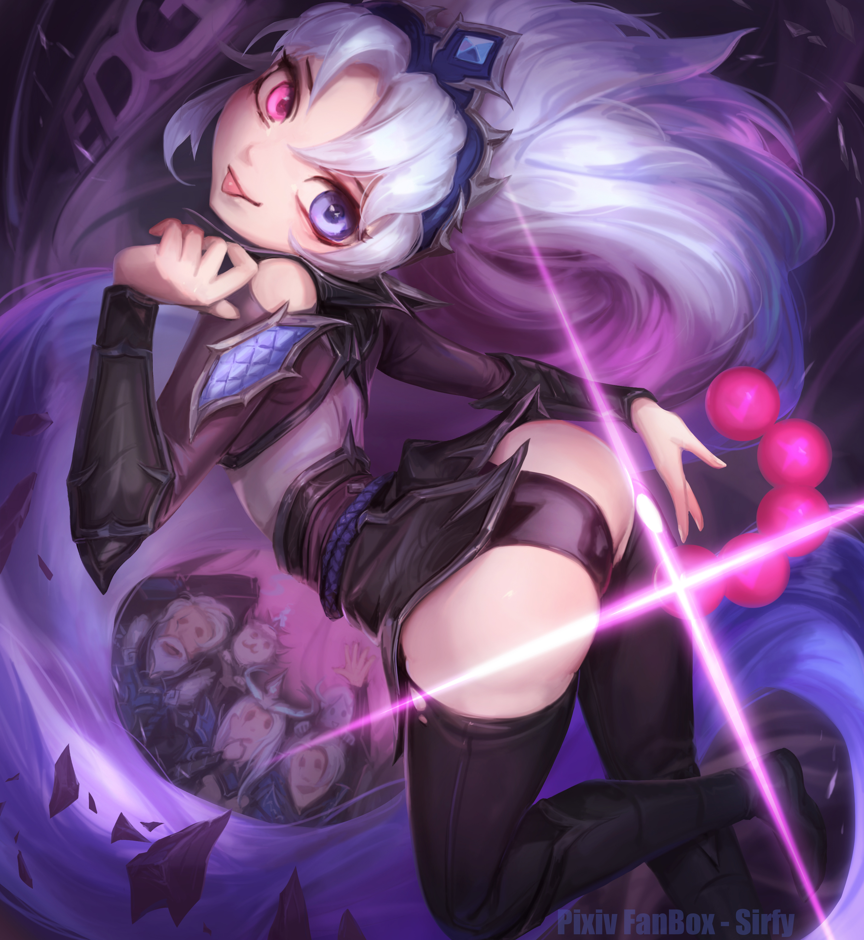 anal beads, edg zoe, esports series, female, female only, heterochromia, league of legends, sirfy, tagme, zoe (league of legends)