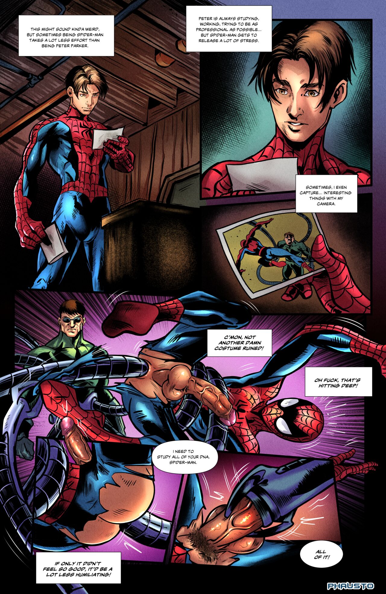 doctor_octopus gay male/male male_only marvel marvel_comics penetration peter_parker phausto rape raped spider-man spider-man_(series) straight_hair tentacle ultimate_spider-man_(comic) yaoi