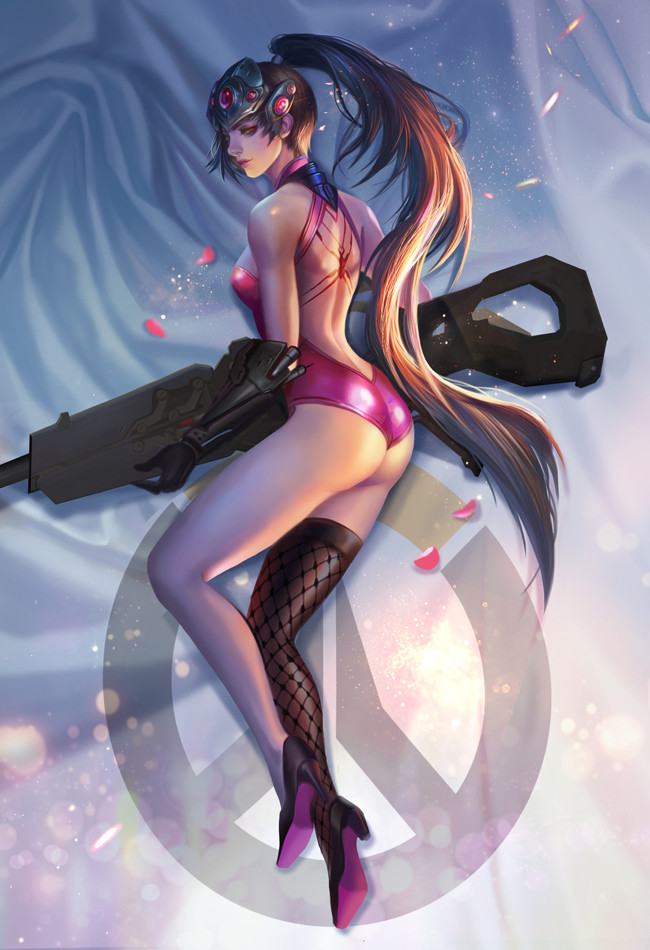 1girls ass big_ass blizzard_entertainment clothing fan_yang female female_only nude overwatch tight_clothing widowmaker