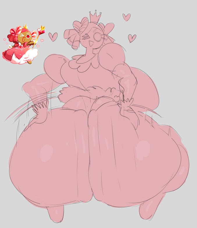 1girls ass_bigger_than_head back_view big_ass big_breasts big_hips big_thighs bottom_heavy breasts candy cookie cookie_run cookie_run_kingdom crown curvy curvy_ass curvy_body curvy_figure curvy_hips curvy_thighs dress dudetherealest eyelashes female full_body gloves grabbing_ass grabbing_own_ass headgear headwear heart heart_symbol huge_ass huge_hips huge_thighs jiggling_ass mob_face motion_lines motion_outline on_knees panties princess_cookie reference_image simple_background sketch slapping_ass solo solo_female tight_clothing tight_dress tight_panties winking_at_viewer