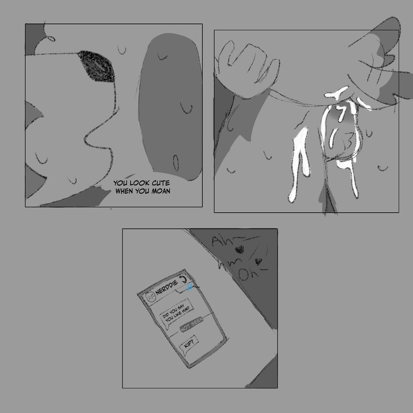 ambiguous_gender ambiguous_penetration anthro balls bodily_fluids canid canine cellphone cum cum_in_ass cum_in_balls cum_inside duncan_and_eddie duo heart_symbol holding_partner kip_(duncan_and_eddie) male male/ambiguous mammal mason_(duncan_and_eddie) moan sex standing_and_carrying_position sweat tail tail_wag text whispering_into_ear