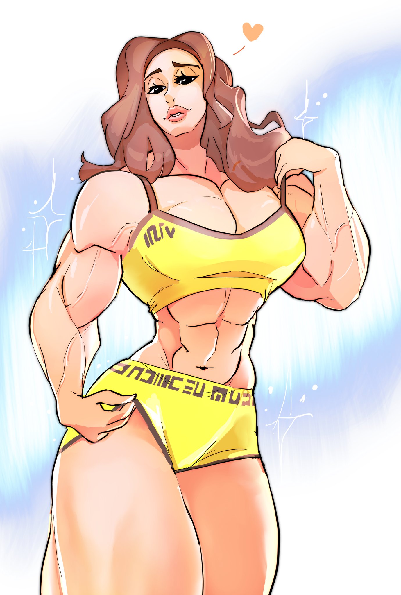 abs female female_only fit_female muscular_arms muscular_female muscular_thighs what_a_mass!