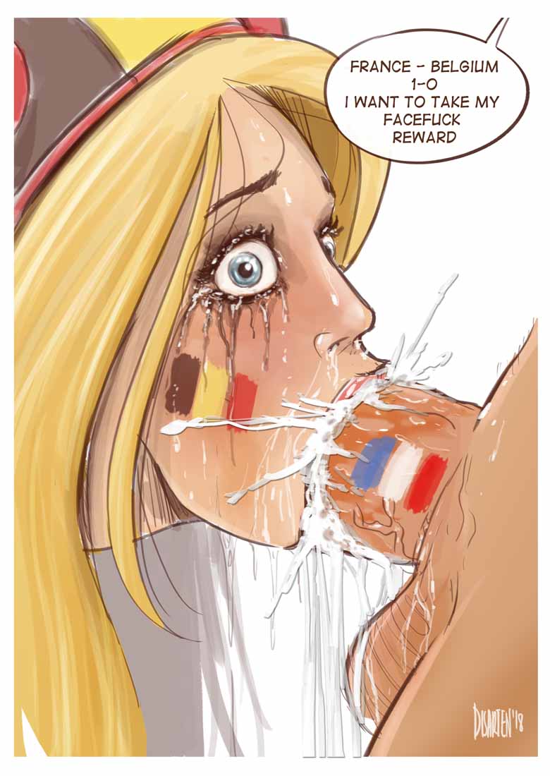 1boy 1girls belgian belgium bet blonde_hair blowjob_face blue_eyes colored cum cum_explosion cum_from_nose cum_in_mouth cum_inside cum_on_face cum_out_nose deepthroat disarten excessive_cum face_fucking fellatio female flag forced forced_deepthroat forced_oral france french french_flag germany human human_only light-skinned_female light-skinned_male light_skin male mascara_tears national_personification oral oral_penetration oral_sex penis rape running_mascara runny_makeup straight tagme tears veiny_penis