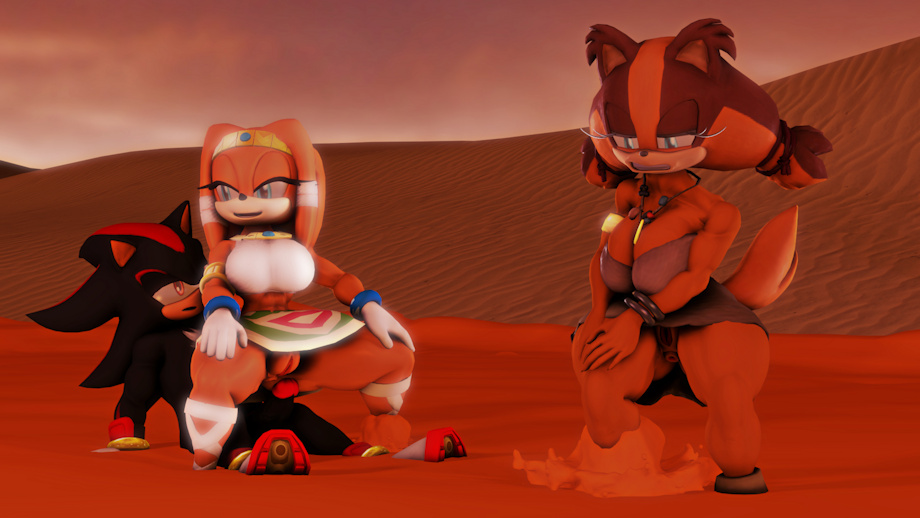 1boy 2girls 3d 3d_model anthro badger bedroom_eyes clothed clothing dirty duo echidna eulipotyphlan female hedgehog kabalmystic male male/female mammal mobian mobian_(species) mobian_echidna monotreme mud mustelid musteline narrowed_eyes seductive sega shadow_the_hedgehog shadow_the_hedgehog_(kabalmystic) sonic_(series) sonic_adventure sonic_boom sonic_the_hedgehog_(series) sonicthebitch sticks_the_badger sticks_the_badger_(kabalmystic) tikal_the_echidna tikal_the_echidna_(kabalmystic)