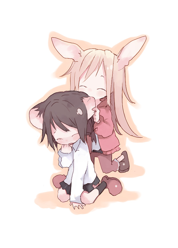 animal_ear biting bunny_ear chibi cute ear_biting eargasm mitsuki_mouse uncommon_stimulation