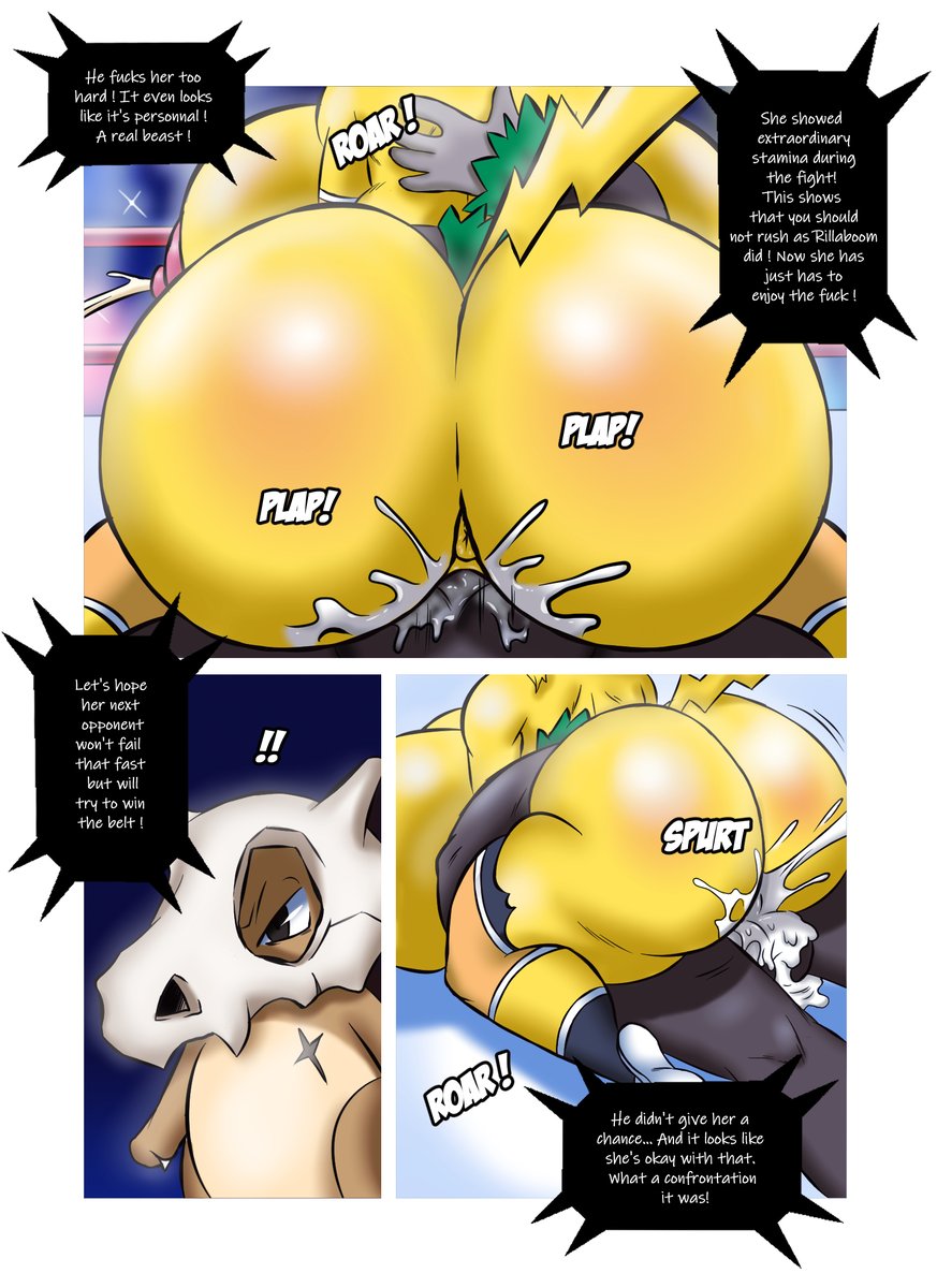 anthro anus ass big_breasts big_butt bodily_fluids breasts cheezy clothing comic cosplay_pikachu cosplay_pikachu_(costume) cowgirl_position cubone dialogue female female_penetrated hi_res huge_breasts huge_butt lactating male male/female male_penetrating male_penetrating_female nintendo penetration penile penile_penetration penis_in_pussy pikachu pikachu_libre pokémon_(species) pokemon pokemon_(species) reddened_butt rillaboom scar straight_hair thick_thighs vaginal_penetration video_games