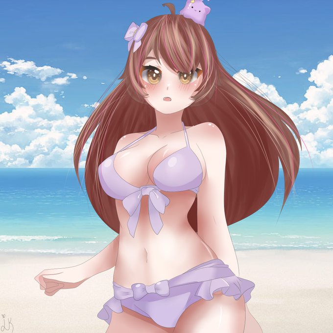 1girls, amazed, artist request, beach, big breasts, bikini, breasts, brown eyes, brown hair, embarrassed, female, female focus, latina, looking at viewer, nimu, nude, nude female, tagme, thick thighs, thighs, twitch, twitter, virtual youtuber, white body, white skin, youtube, youtube hispanic, youtuber, youtuber girl, youtubers