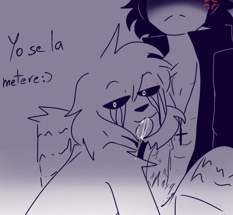 2boys anthro canine canine_penis collar cum cum_in_mouth eltrollino gay looking_at_viewer los_compas male male/male male_only mammal mcyt mikecrack mikecrack.exe mikellino monochrome penis spanish_text yaoi youtube youtube_hispanic youtuber youtubers