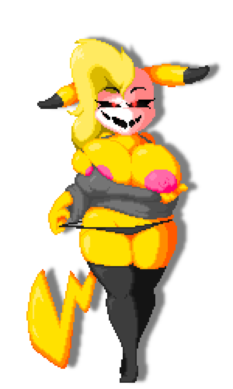 big_breasts breasts epicpotatolord female game_freak nintendo pikachu pokémon_(species) pokemon pokemon_rgby sprite tagme transparent_background