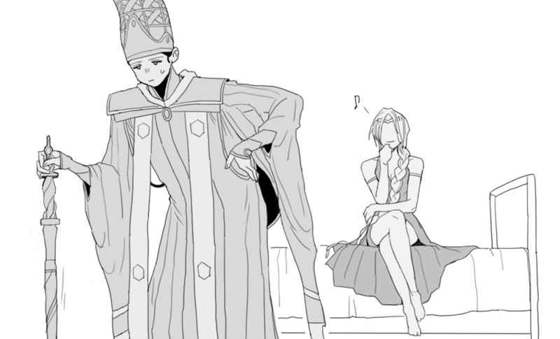 2girls, after sex, clothing, elden ring, female, female only, fromsoftware, legs crossed, lucy maud1, queen marika the eternal, rennala queen of the full moon, yuri