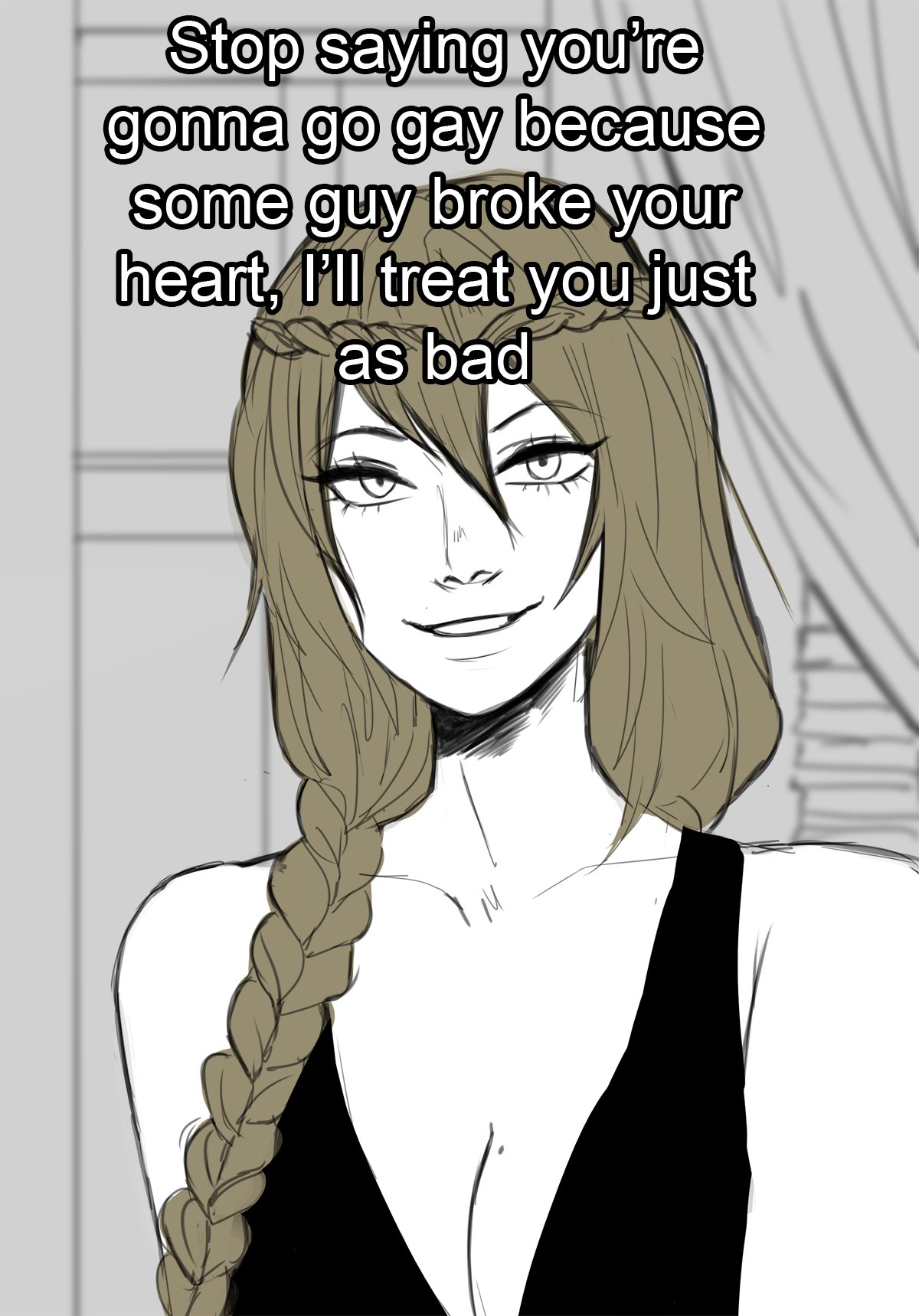 alternate hairstyle, big breasts, breasts, cleavage, dialogue, dress, elden ring, female, female only, female pov, fromsoftware, imminent sex, painting (artwork), pov, queen marika the eternal, raviolliess, yandere