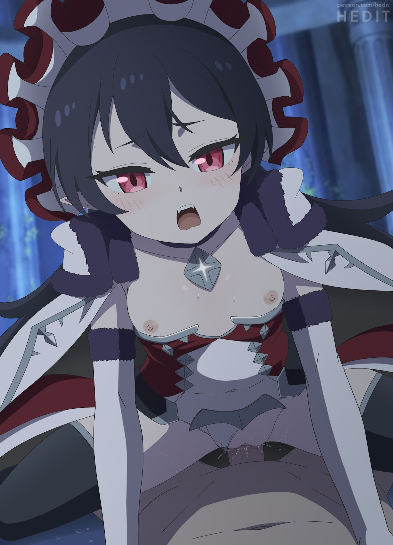 breasts, female, hedit, ilya (princess connect!), leotard aside, princess connect!, princess connect! re:dive, pussy, sex, uncensored, vaginal penetration