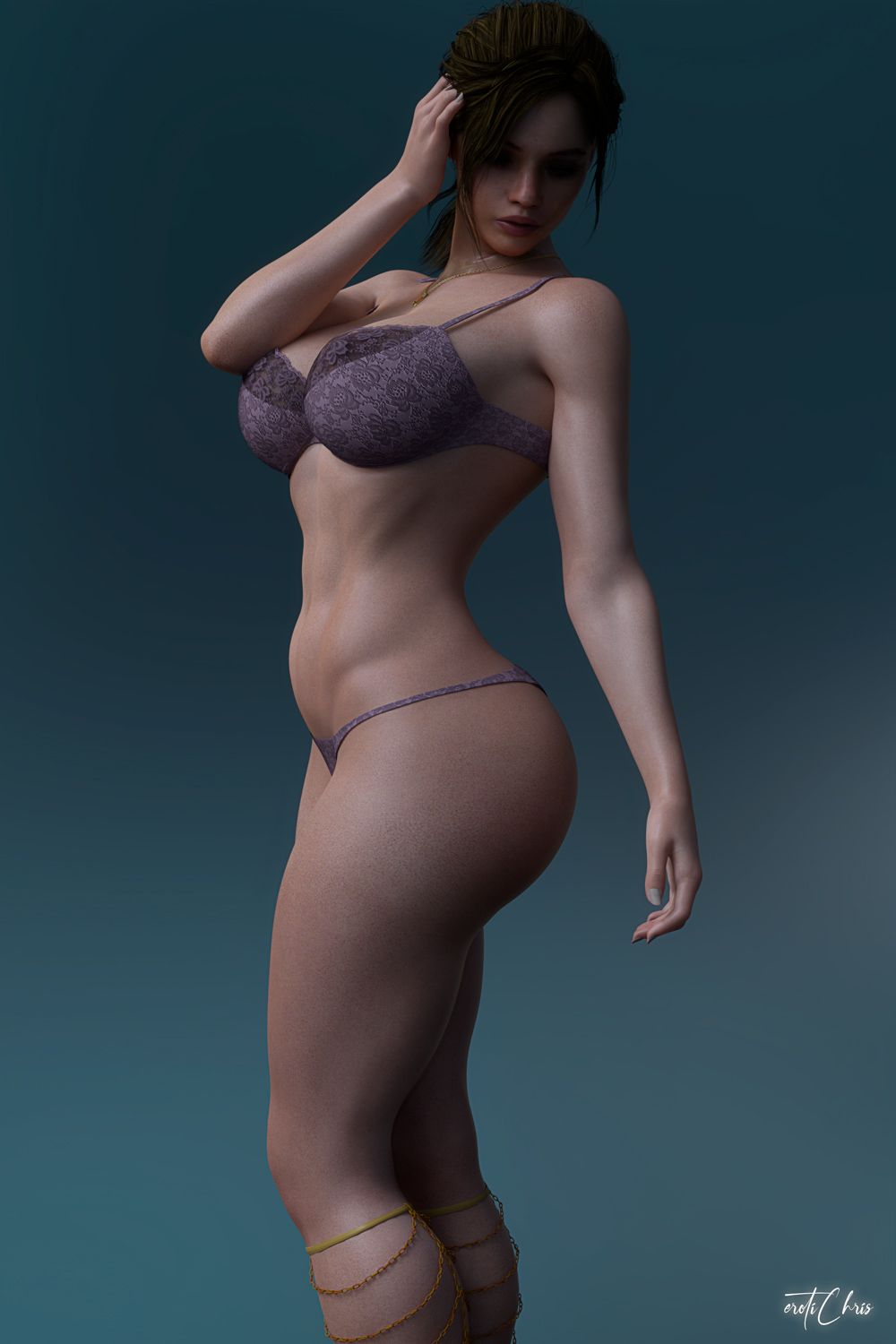 1girls, 3d, 3d (artwork), ass, big ass, big breasts, big butt, blue eyes, breasts, bubble butt, busty, cga3d, claire redfield, curvy, daz studio, daz3d, erotichris, eye contact, female, hourglass figure, huge breasts, large breasts, looking at viewer, pose, posing, resident evil, resident evil 2, resident evil 2 remake, seductive, seductive look, sensual, smile, solo, solo female, thick, thick ass, thick thighs, wide hips