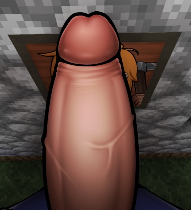 big_penis glory_hole horny_craft minecraft penis penis_under_clothes picture_frame shadik shadikbitardik steve_(minecraft) tagme unseen_male_face veiny_penis