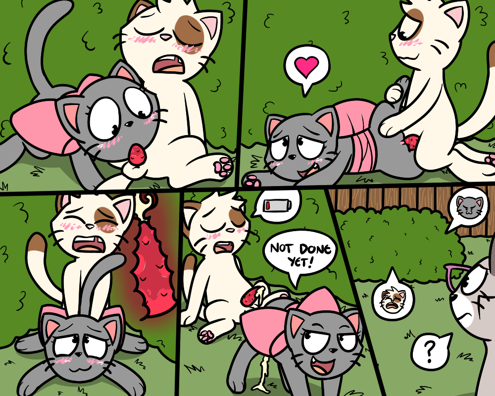 anthro balls blowjob blush cat closed_eyes comic cum cum_in_pussy cum_in_uterus cum_inside female gamercat glasses glitch_(the_gamercat) male male/female nano_(the_gamercat) open_mouth oral oral_sex penis pixel_(the_gamercat) pokefound pussy sex tongue vaginal_penetration vaginal_sex