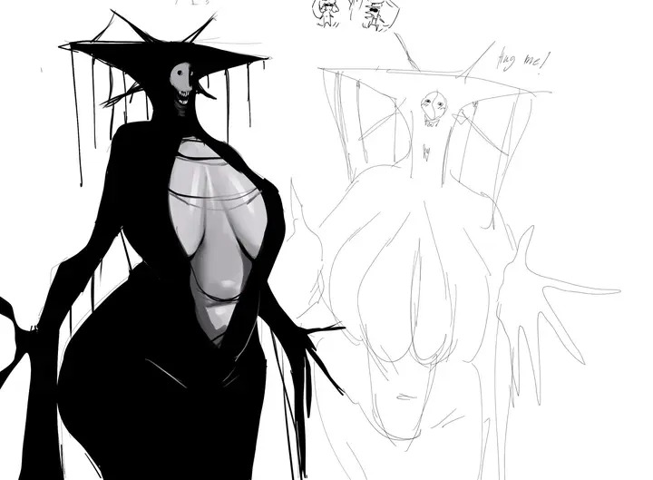 1girls, big breasts, black body, breasts, child bearing hips, creepy, creepy face, female, female only, g i r l s foundation, g jws54, giant breasts, gigantic breasts, grl-591, horror, huge breasts, large breasts, massive breasts, monster, monster girl, nightmare fuel, nightmare waifu, wide hips
