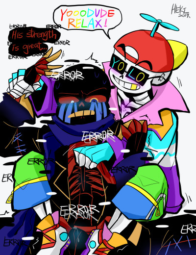 2017 2boys 2d animated_skeleton blush boner boner_in_pants english_text error_sans_(fan_character) errortale feet_on_penis footjob fresh_sans gay heki_(artist) humanoid precum sans sans_au sanscest skeleton talking text text_bubble underfresh undertale undertale_(series) undertale_au undertale_fanfiction