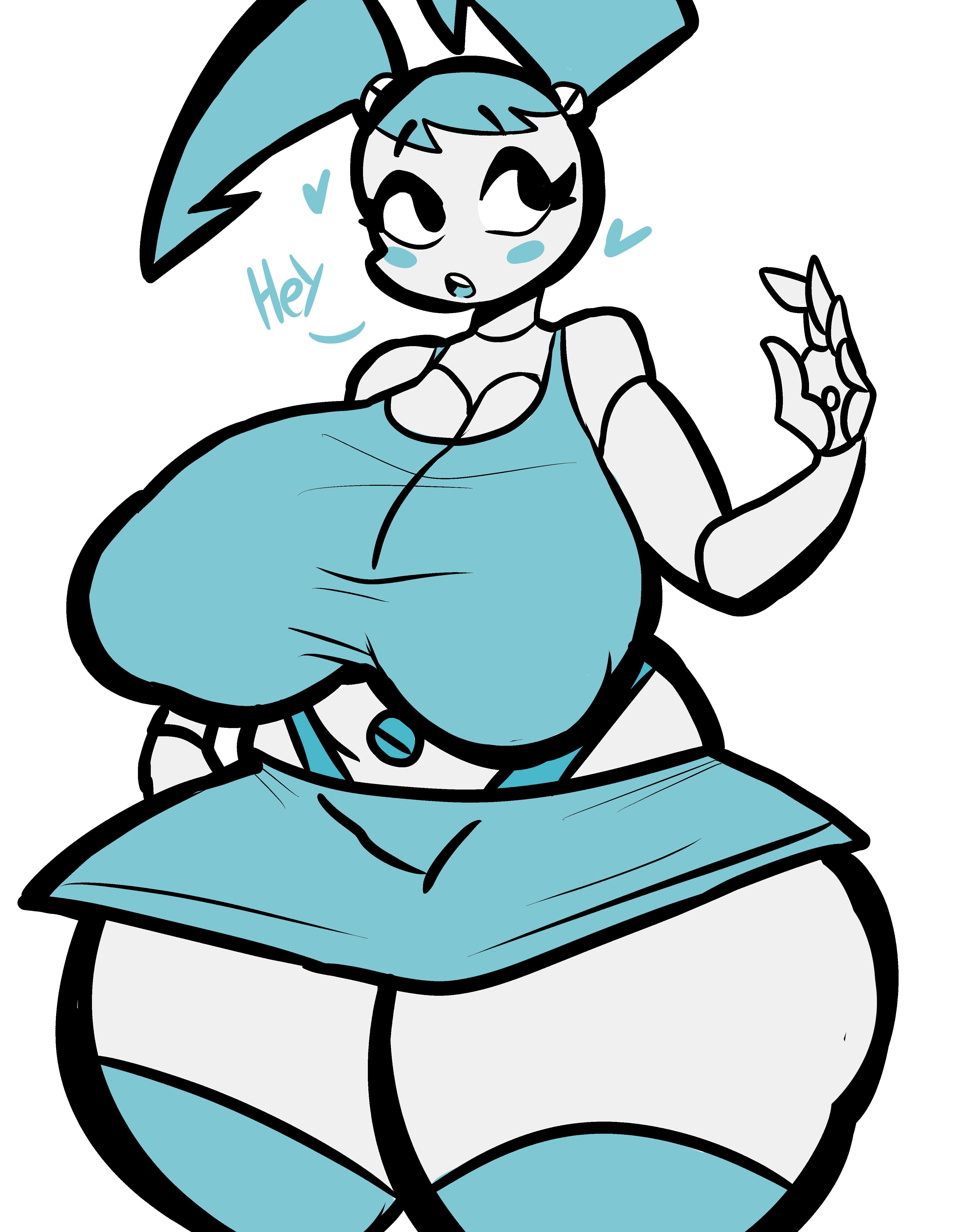 1girls, ass, bare shoulders, belly, belly button, big ass, big breasts, big butt, big nipples, blue clothing, blue hair, blush, breasts, clothed, clothes, clothing, cumlord, cumlord (artist), cute, cute face, enormous breasts, enormous thighs, eyebrows, eyelashes, female, female only, heart, huge ass, huge breasts, huge butt, humanoid, jenny wakeman, just coffee, large ass, large breasts, large butt, looking away, my life as a teenage robot, navel, nipple bulge, robot, robot girl, robot humanoid, solo, solo female, talking, talking to viewer, tall, taller female, thick, thick ass, thick thighs, thighhighs, thighs, thunder thighs, top heavy, xj-9