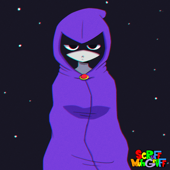 animated, breasts, color, colored, dc, dc comics, female, human, large breasts, leotard, outerwear, pale skin, rachel roth, raven (dc), scruffmuhgruff, tagme, teen titans