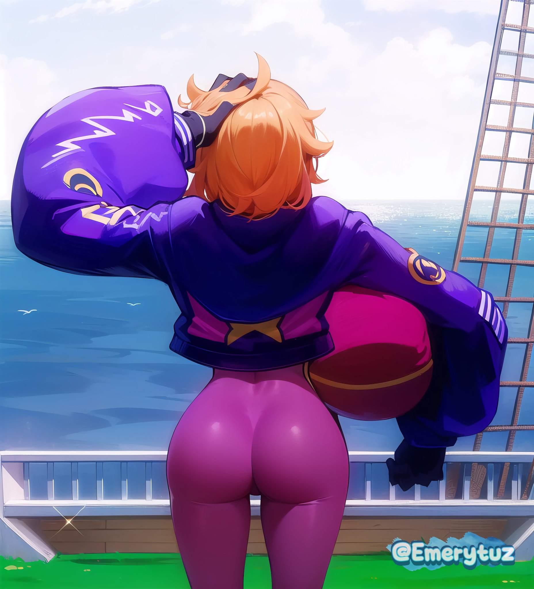 @emerytuz, ai generated, ass, big ass, female, female only, one piece, one piece: egghead arc, vegapunk lilith