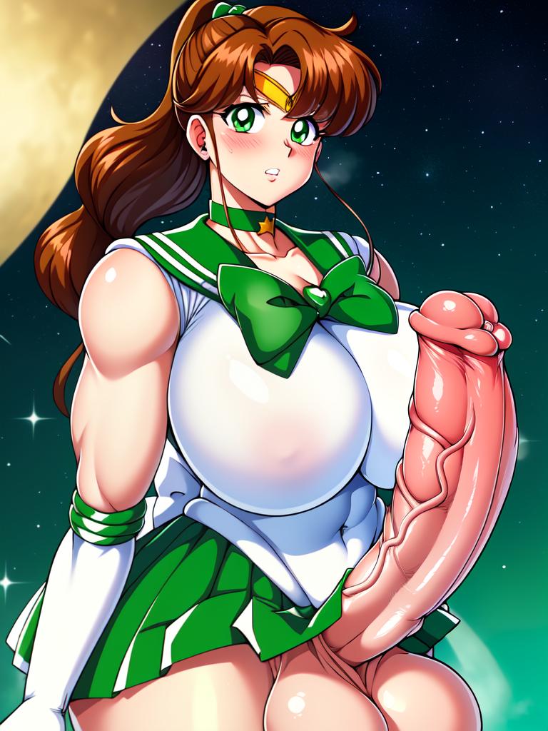 1futa ai_generated balls big_breasts big_penis bishoujo_senshi_sailor_moon bottomless breasts brown_hair brunette_hair clothed clothing dickgirl erect_penis erection futa_only futanari futanurse giant_penis green_eyes horse_penis horsecock horsecock_futanari huge_balls huge_breasts huge_cock huge_testicles hyper_balls hyper_genitalia hyper_penis hyper_testicles large_balls large_breasts large_penis makoto_kino massive_cock massive_penis penis sailor_jupiter scrotum skirt solo testicles veiny_penis