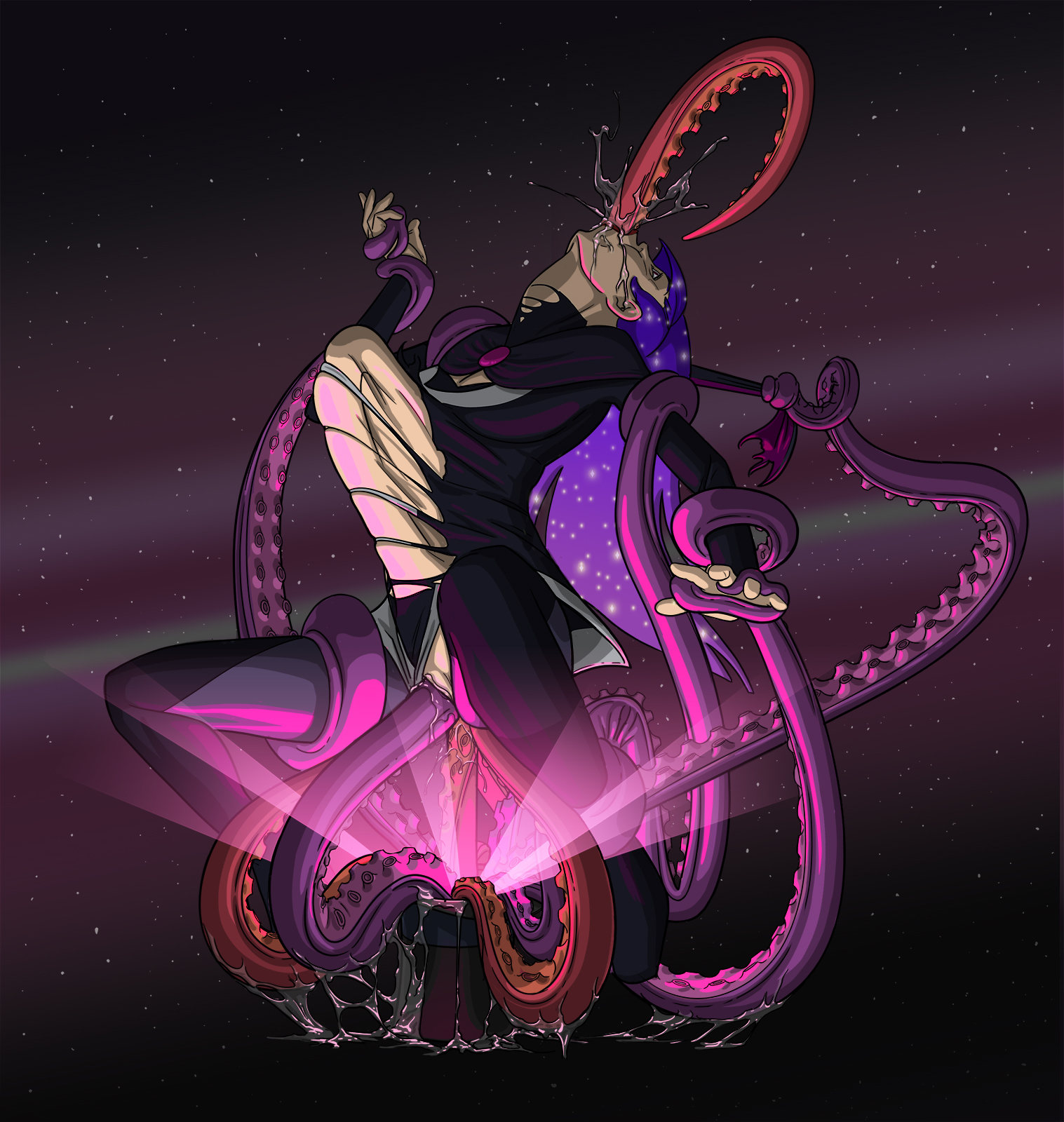 1girls, all the way through, anal, anal sex, clothed, dc, dc comics, dc super hero girls, defeated heroine, e-ward, female, magic, magician, magician hat, purple hair, pussy, rape, restrained by tentacles, sex, stomach bulge, stomach deformation, summoning, tentacle, tentacle in ass, tentacle in mouth, tentacle in pussy, tentacle rape, tentacle sex, tentacle summoning, tentacles around arms, tentacles around legs, torn clothes, vaginal penetration, vaginal sex, zatanna, zee zatara