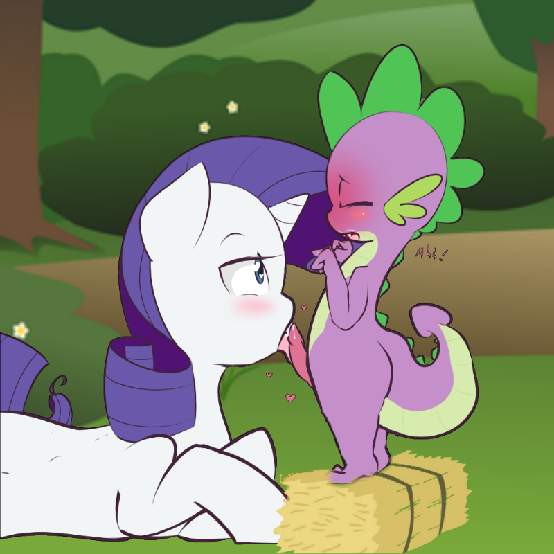 friendship_is_magic kryptchild my_little_pony rarity_(mlp) smooth_skin spike_(mlp)