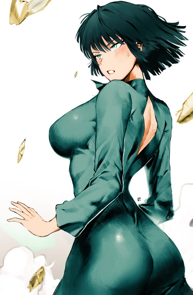 1girls ass ass_in_dress back back_view battle big_ass big_breasts big_butt black_hair blush breasts clothed clothing colored curvy curvy_figure cute dress female female_focus female_only fight fubuki_(one-punch_man) looking_away medium_breasts odyssey_21 one-punch_man open_mouth seductive seductive_eyes seductive_look seductive_mouth short_hair side_view sideboob slim slim_waist solo solo_female solo_focus sweat thick thick_ass tight_clothes tight_clothing tight_fit toned toned_body toned_female voluptuous waist wide_hips